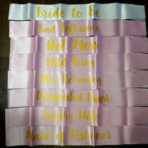 NWOB Bridal Sashes x8